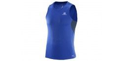 SALOMON T Shirt AGILE TANK M Surf The W/Dress Bl 