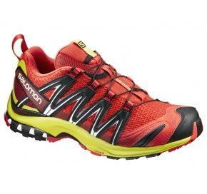 SALOMON Shoes XA PRO 3D FIERY RED/Sulphur Sp/BK 