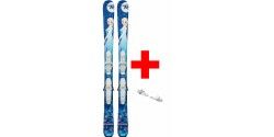 ROSSIGNOL FROZEN (KID-X) + KID-X 4 B76 WHITE/SILVER