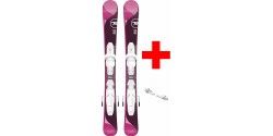 ROSSIGNOL TEMPTATION PRO (KID-X) BABY  + KID-X 4 B76 WHITE/SILVER  