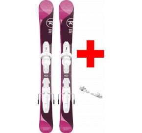 ROSSIGNOL TEMPTATION PRO (KID-X) BABY  + KID-X 4 B76 WHITE/SILVER  