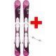 ROSSIGNOL TEMPTATION PRO (KID-X) BABY  + KID-X 4 B76 WHITE/SILVER  