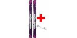 ROSSIGNOL TEMPTATION PRO (KID-X) + KID-X 4 B76 WHITE/SILVER