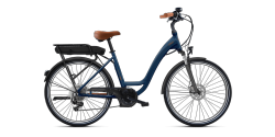 Vélo électrique pliant O2feel VOG CITY ORIGIN 2.1 UNIV 28T47 BLEU BOREAL P400