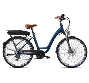 Vélo électrique pliant O2feel VOG CITY ORIGIN 2.1 UNIV 28T47 BLEU BOREAL P400